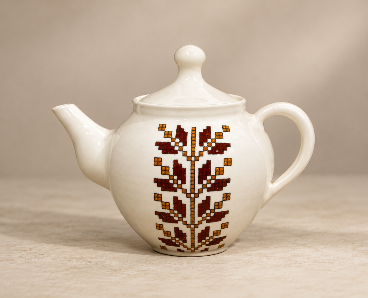 Stitched in Stone Teapot
