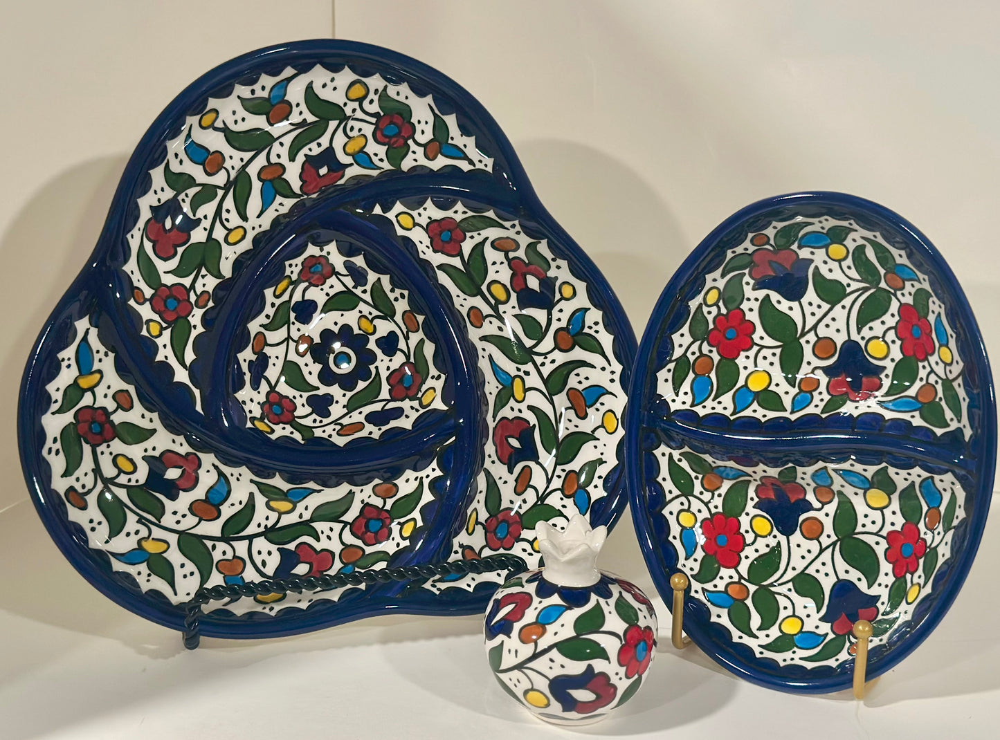 Hand-Painted Serving & Pomegranate Set