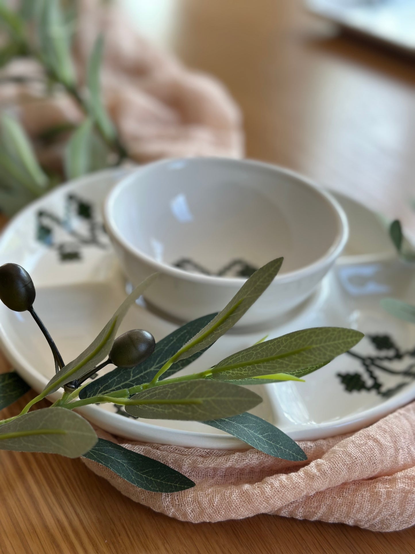 Stitched In Stone Mezze Appetizer Plate – 5-Part