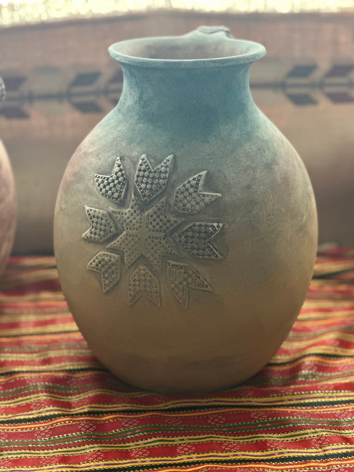 Multicolor Vase: Star Motif