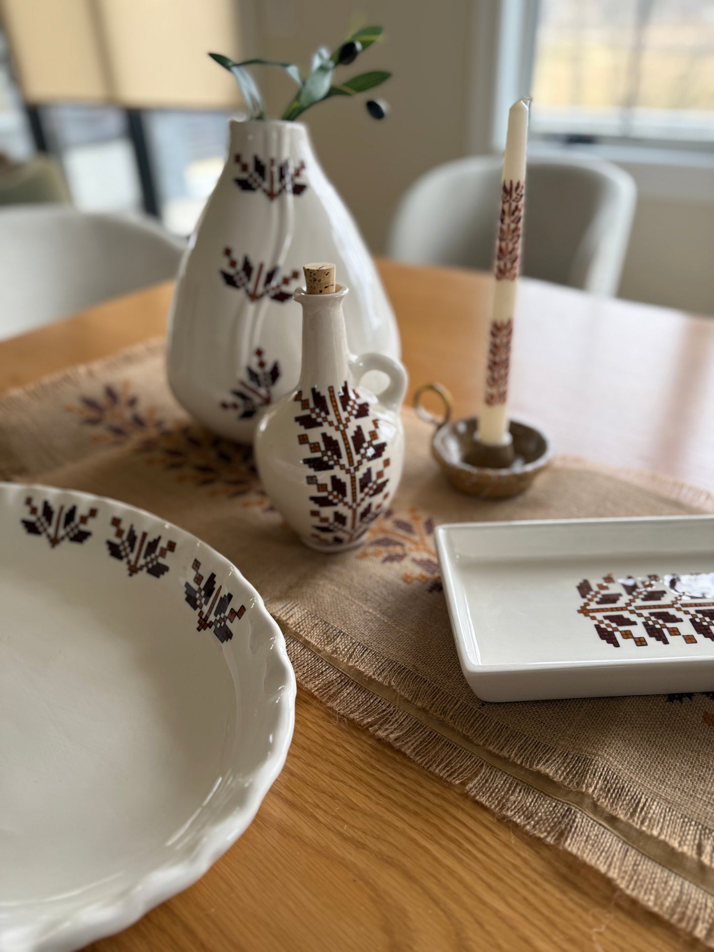 Stitched in Stone Olive Oil Dispenser