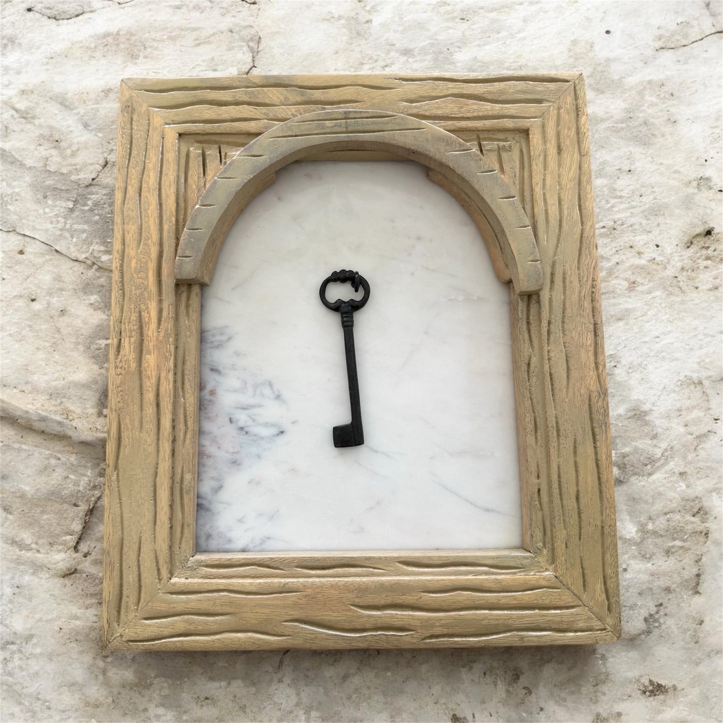 Large Marble Frame with Key