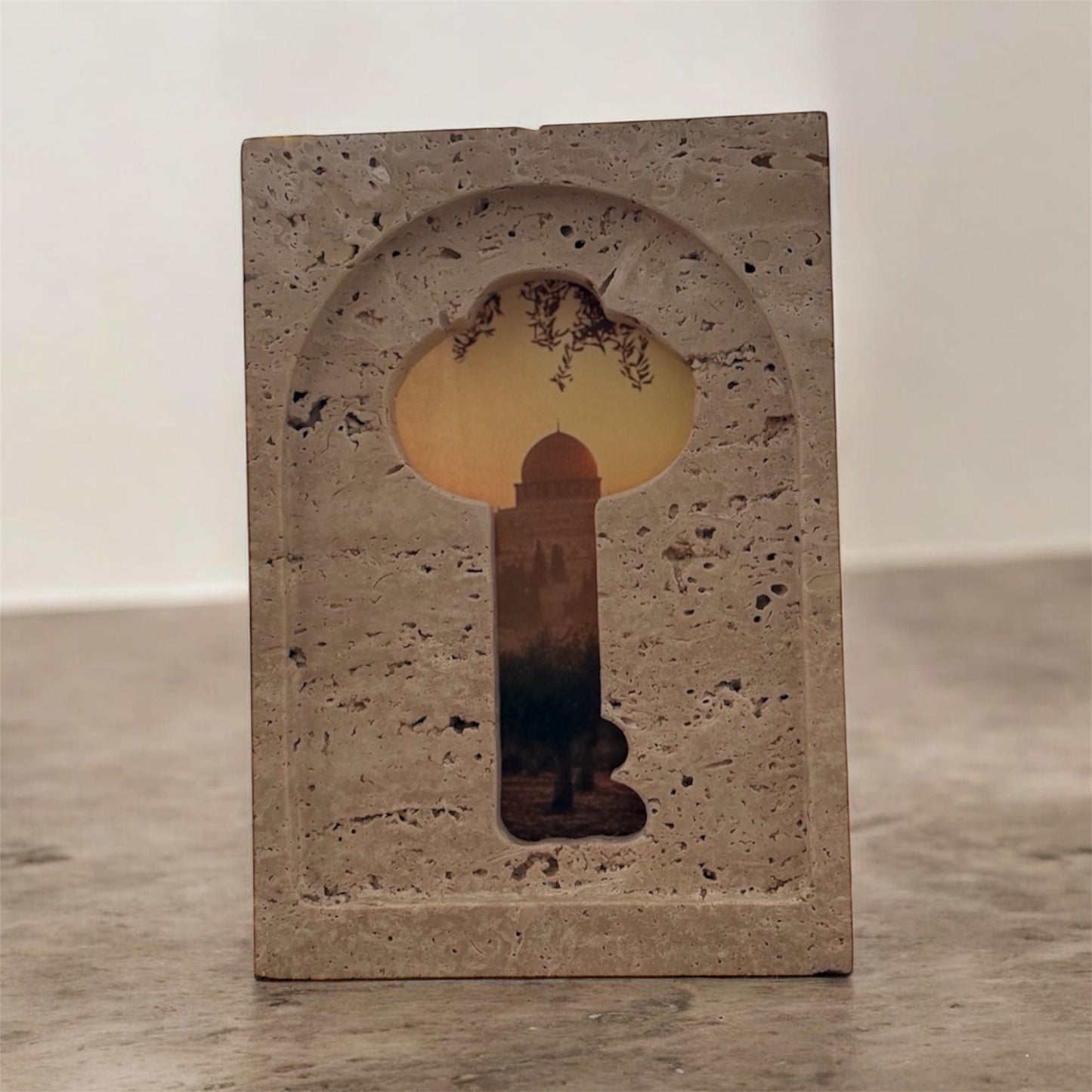 Travertine Key Cutout