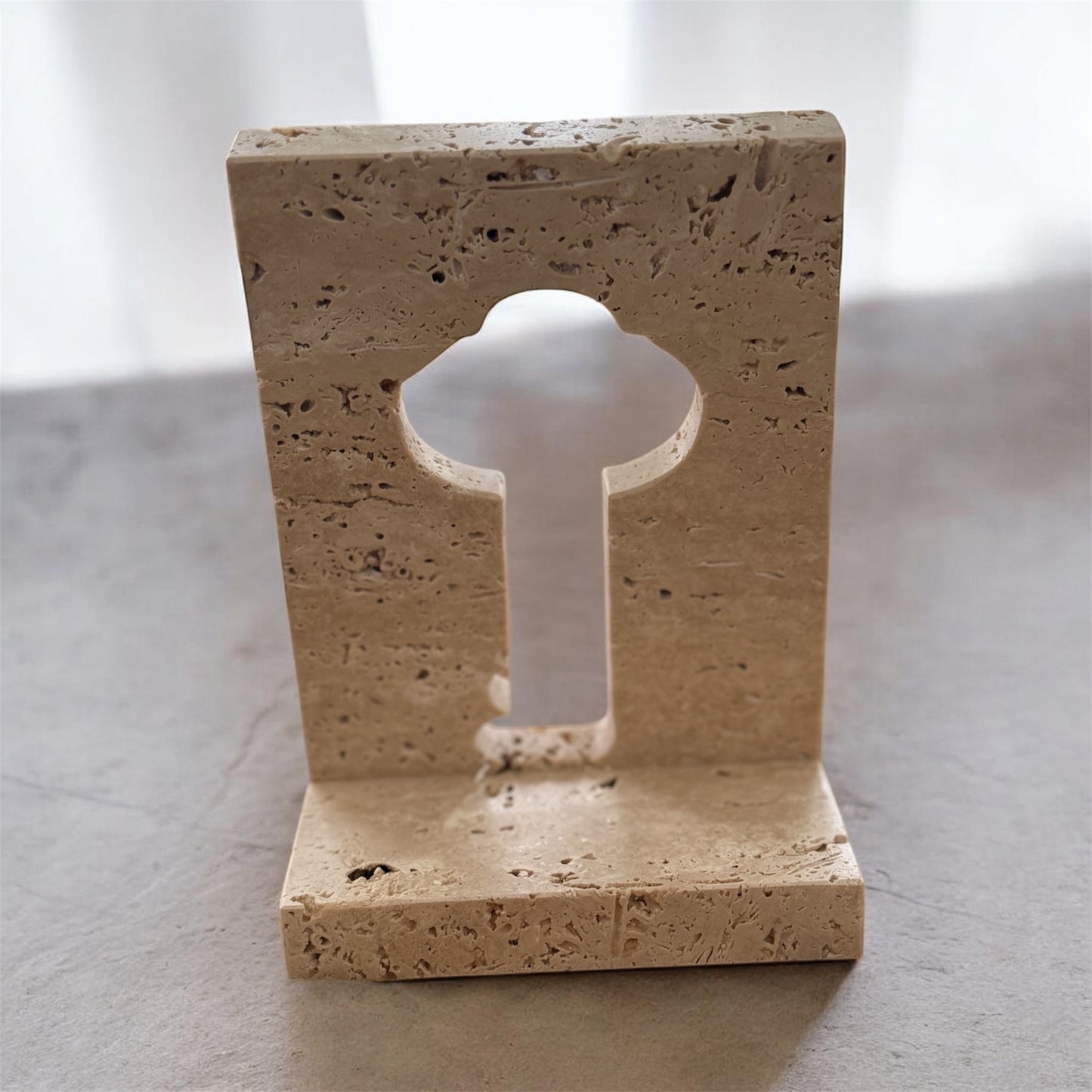Travertine Key Cutout
