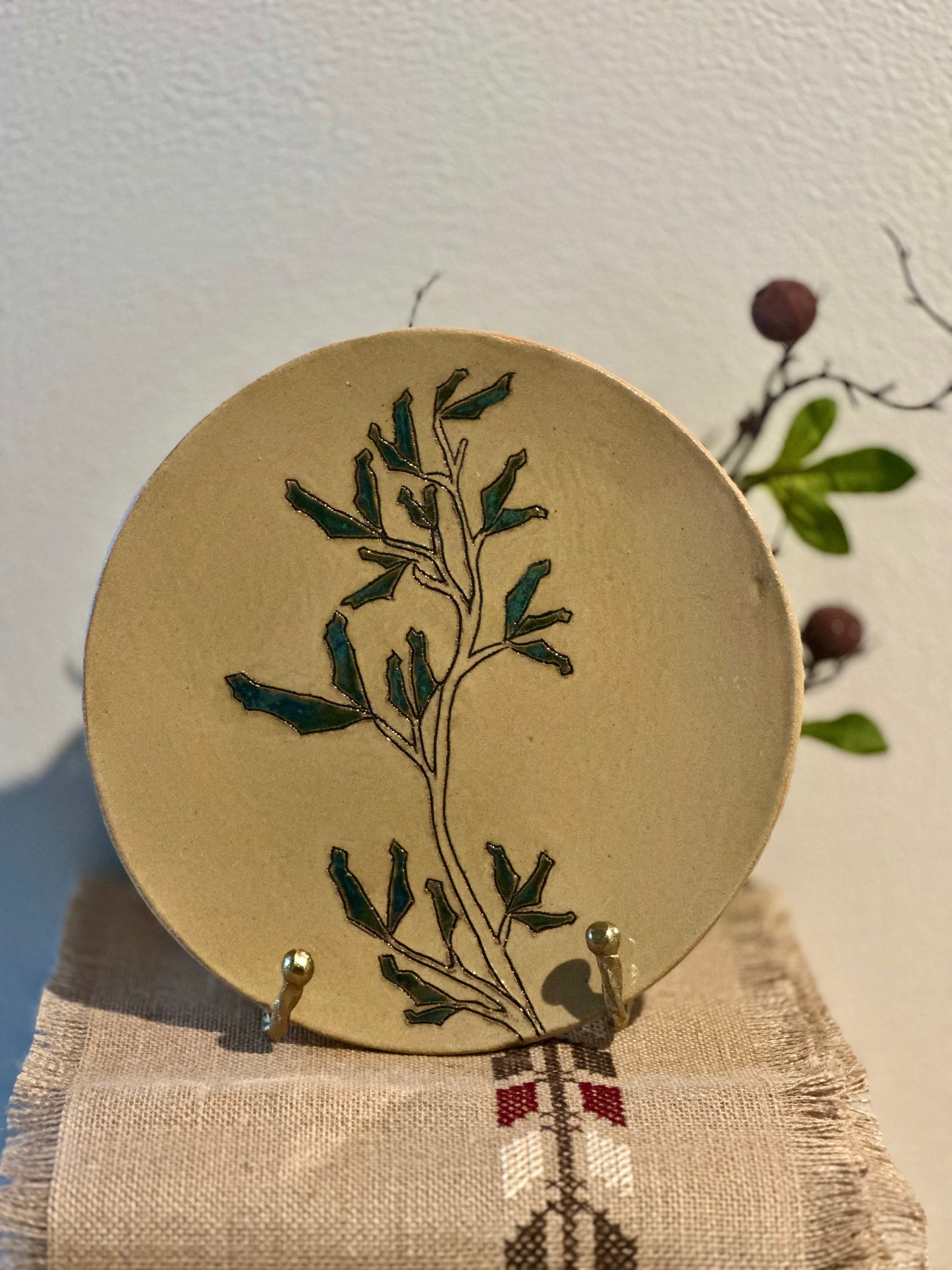 Rooted In The Land-Art Plate