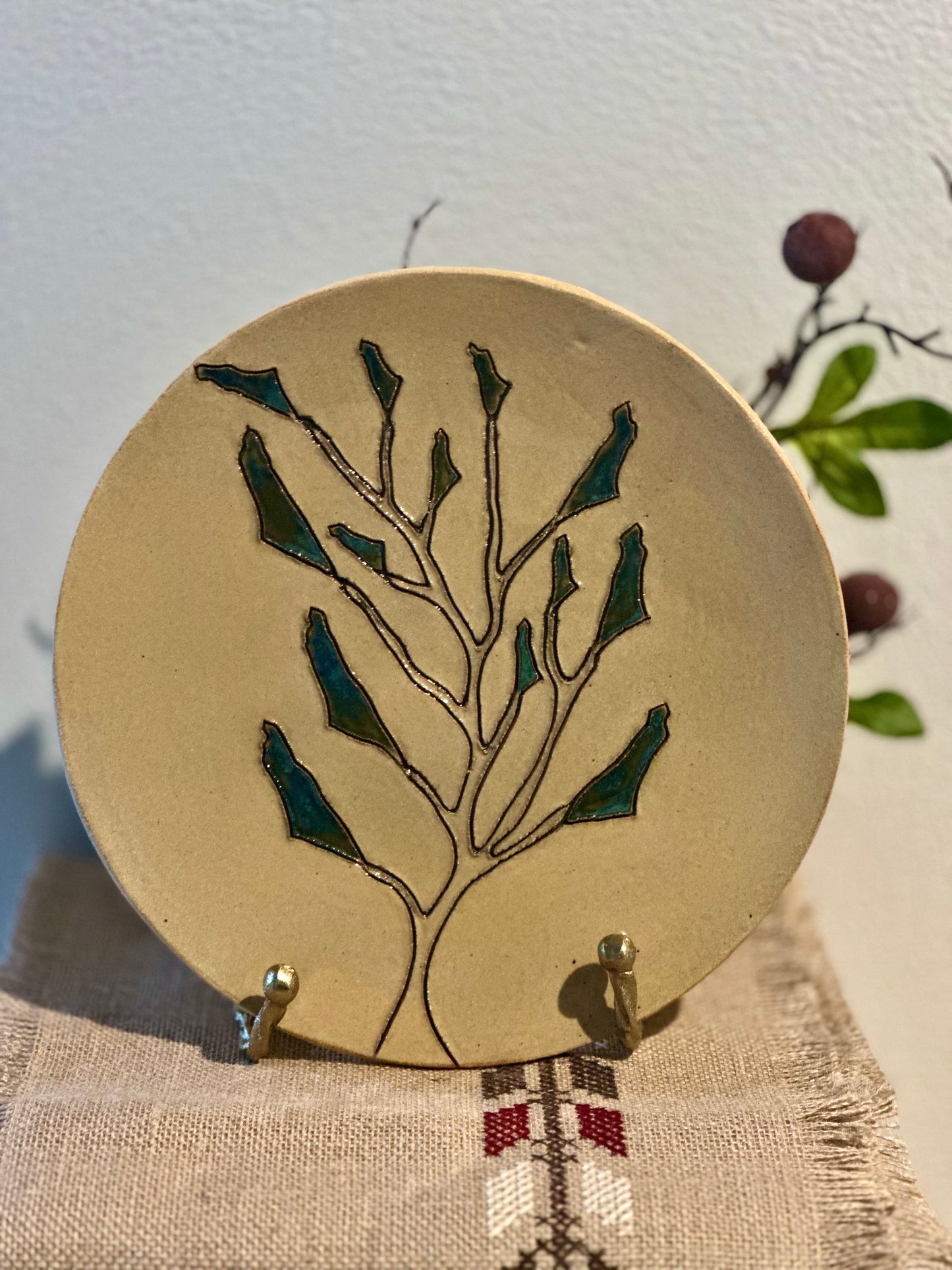 Rooted In The Land-Art Plate