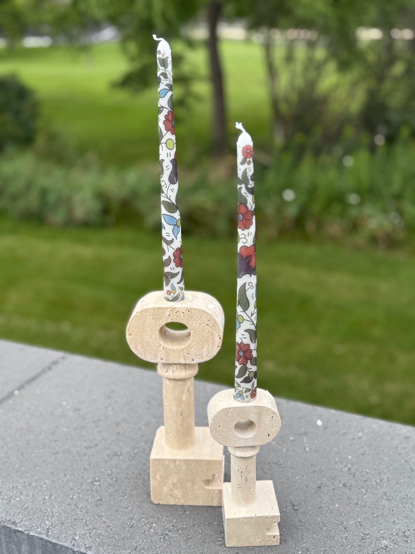Printed Taper Candles