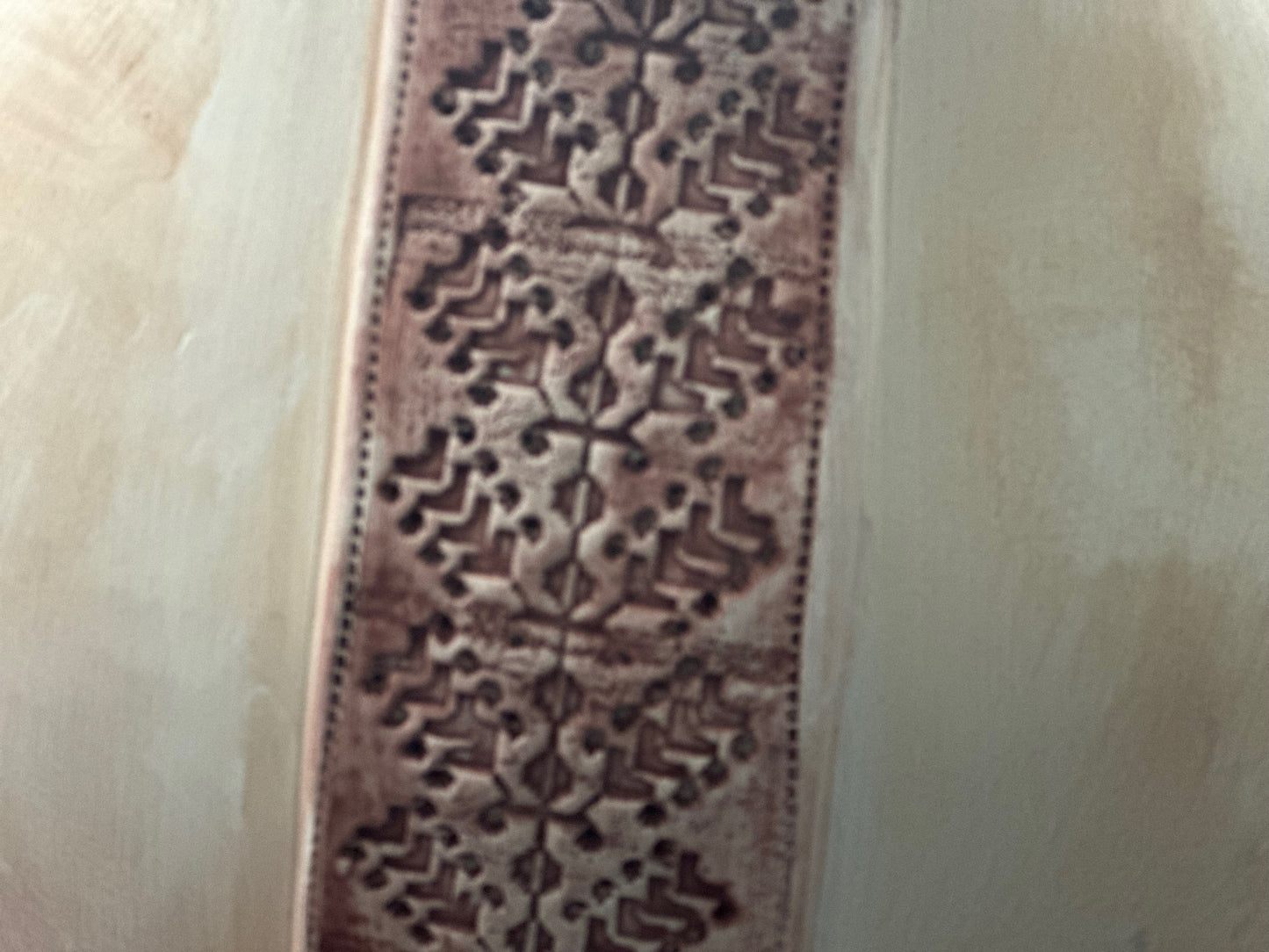 Vase Burgundy Stripe Motif