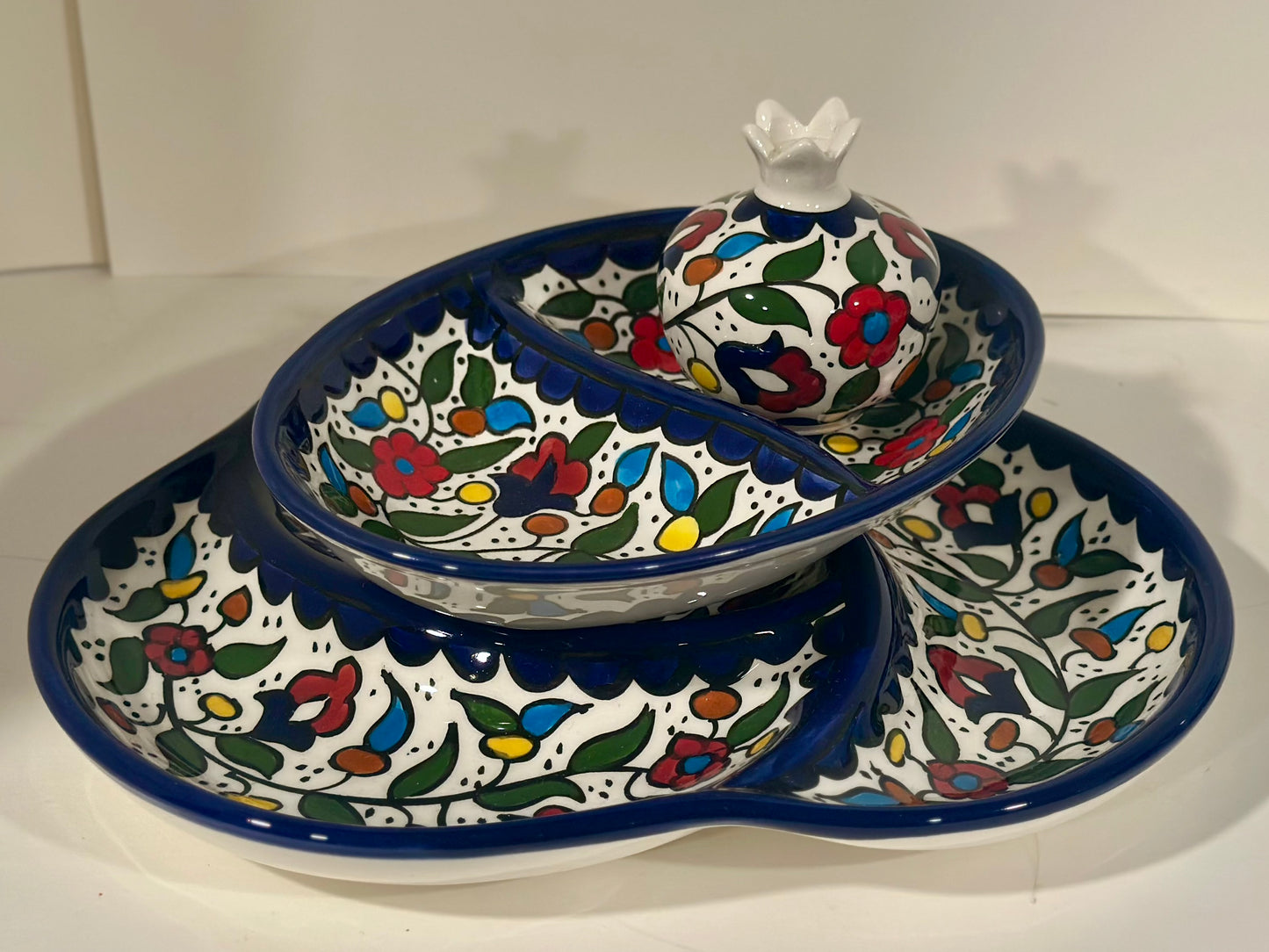 Hand-Painted Serving & Pomegranate Set