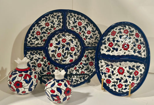 4-Piece Hand-Painted Serving Set