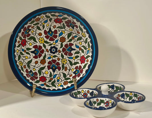 Hand-Painted Serving Set