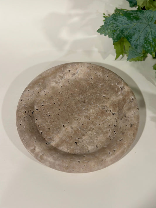 Round Stone Dish