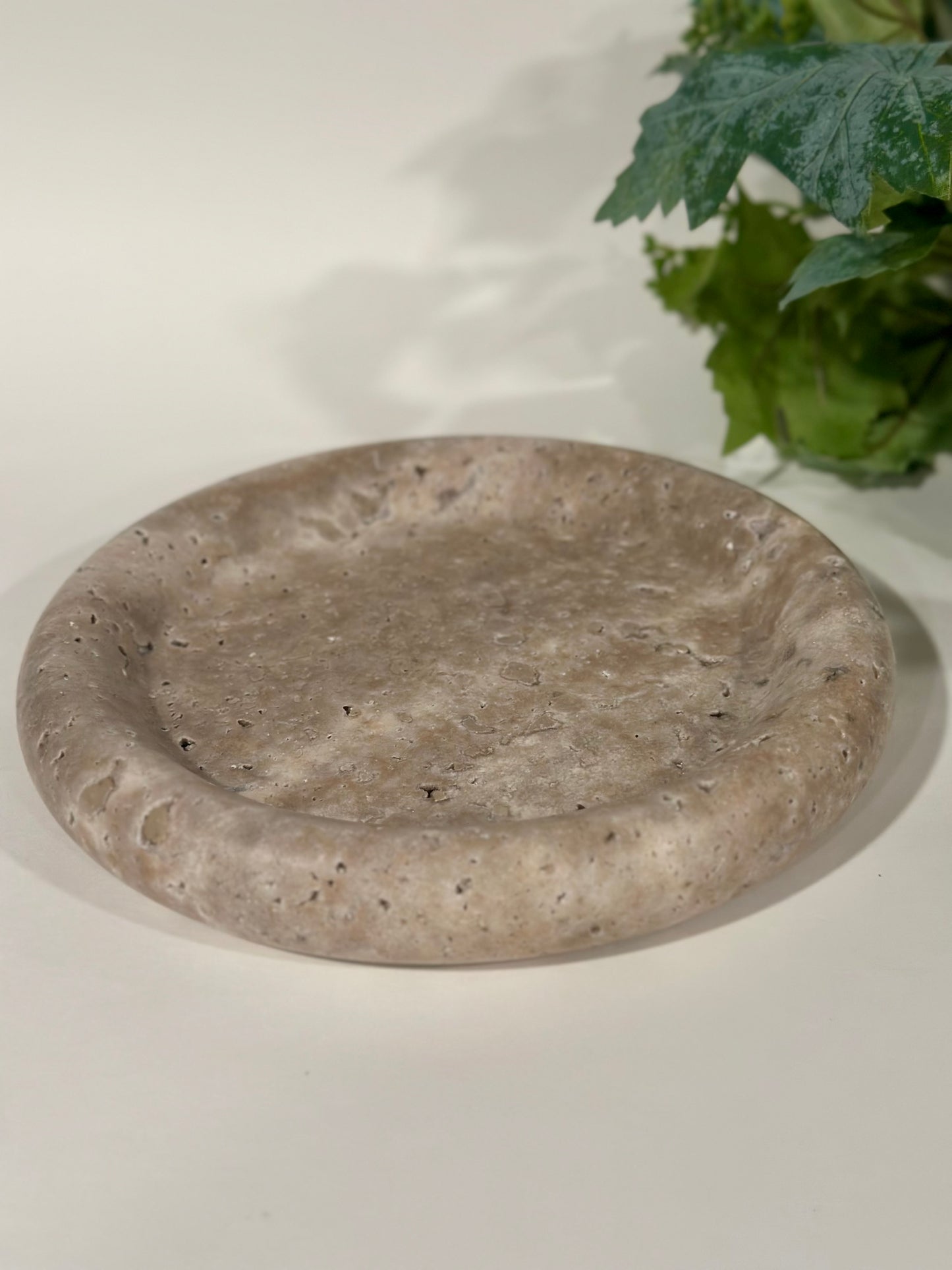Round Stone Dish