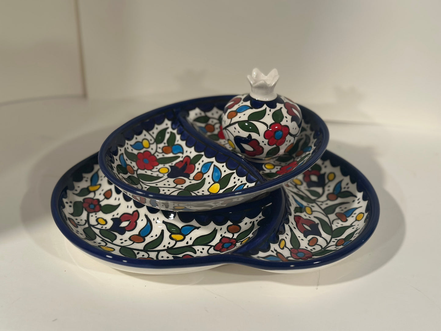 Hand-Painted Serving & Pomegranate Set