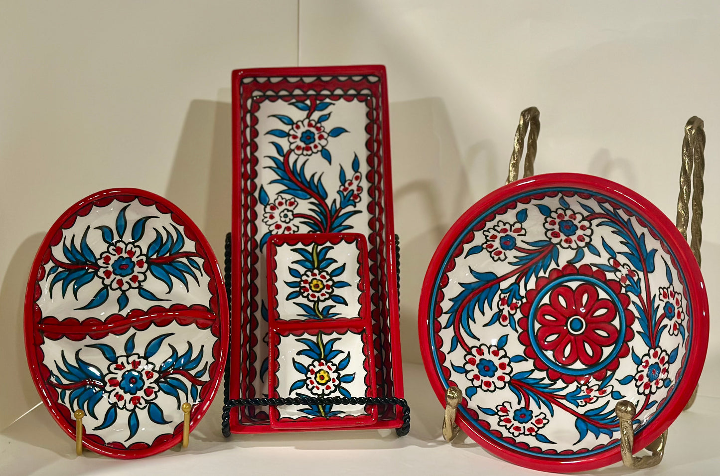 4-Piece Hand-Painted Serving Set