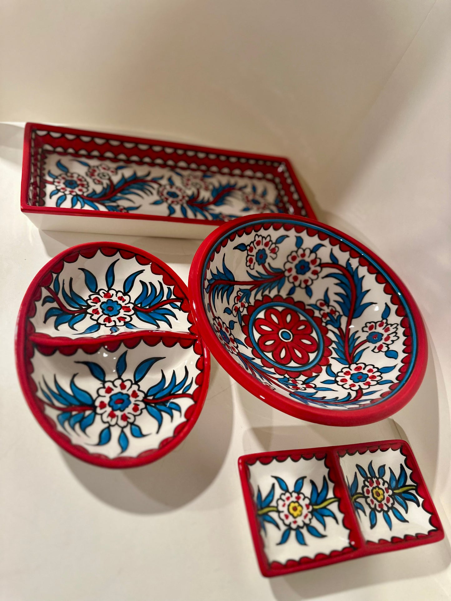 4-Piece Hand-Painted Serving Set