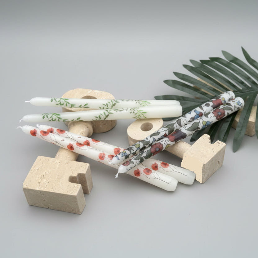 Printed Taper Candles
