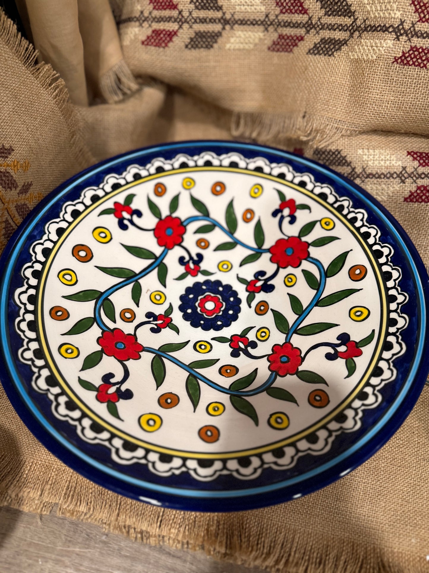 Oversized Hand-Printed Platters