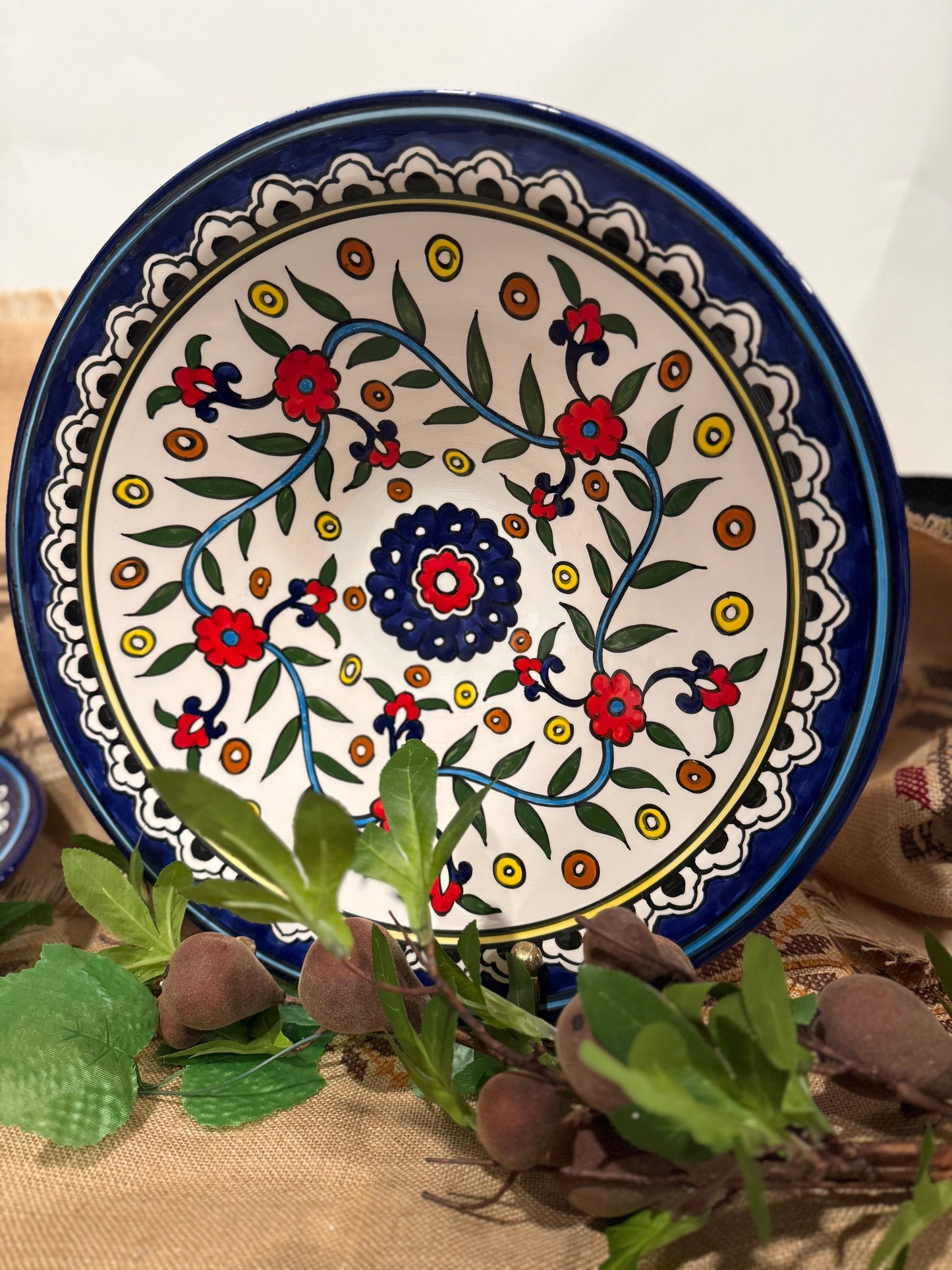 Oversized Hand-Printed Platters