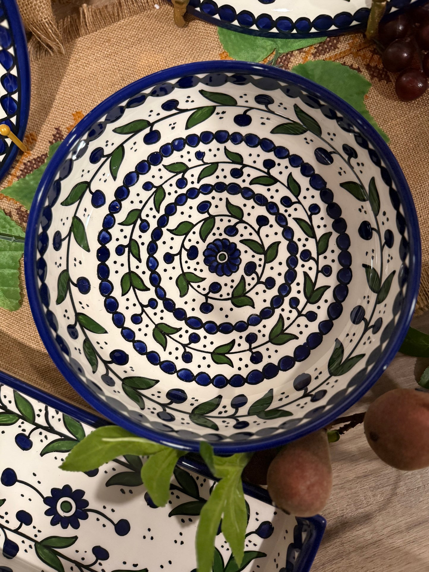 Teal Vine Collection – 4 Piece Set