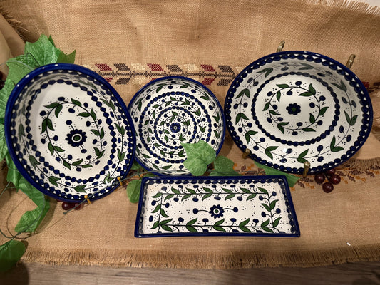 Teal Vine Collection – 4 Piece Set