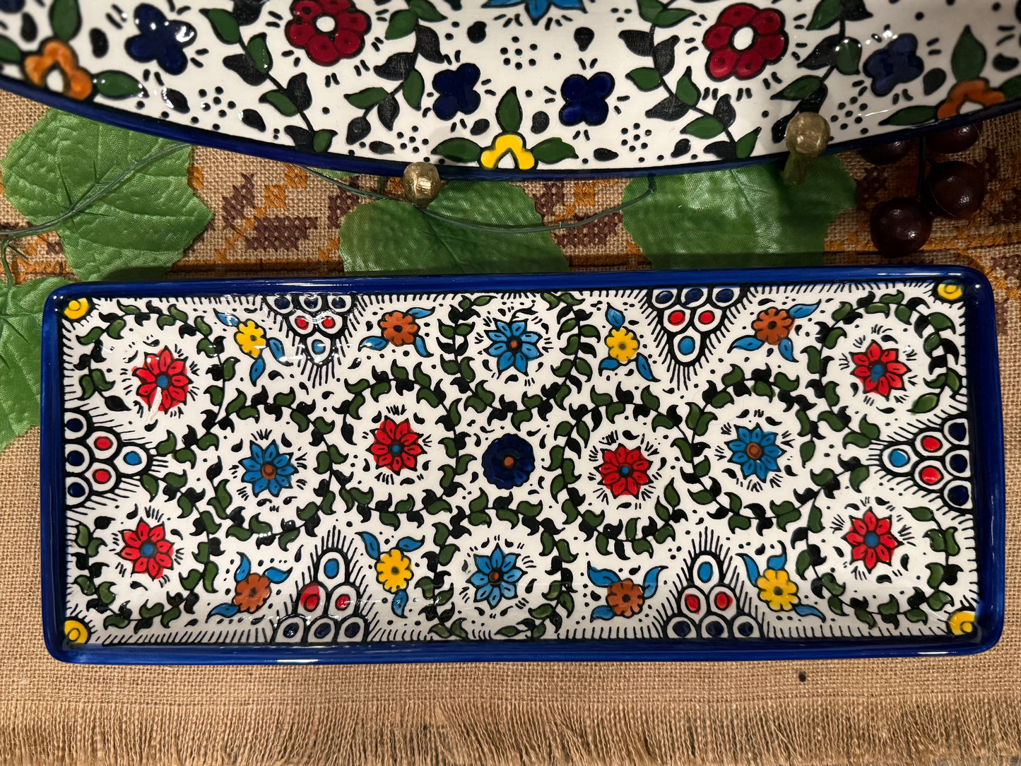 Serving Set- Oval and Rectangle