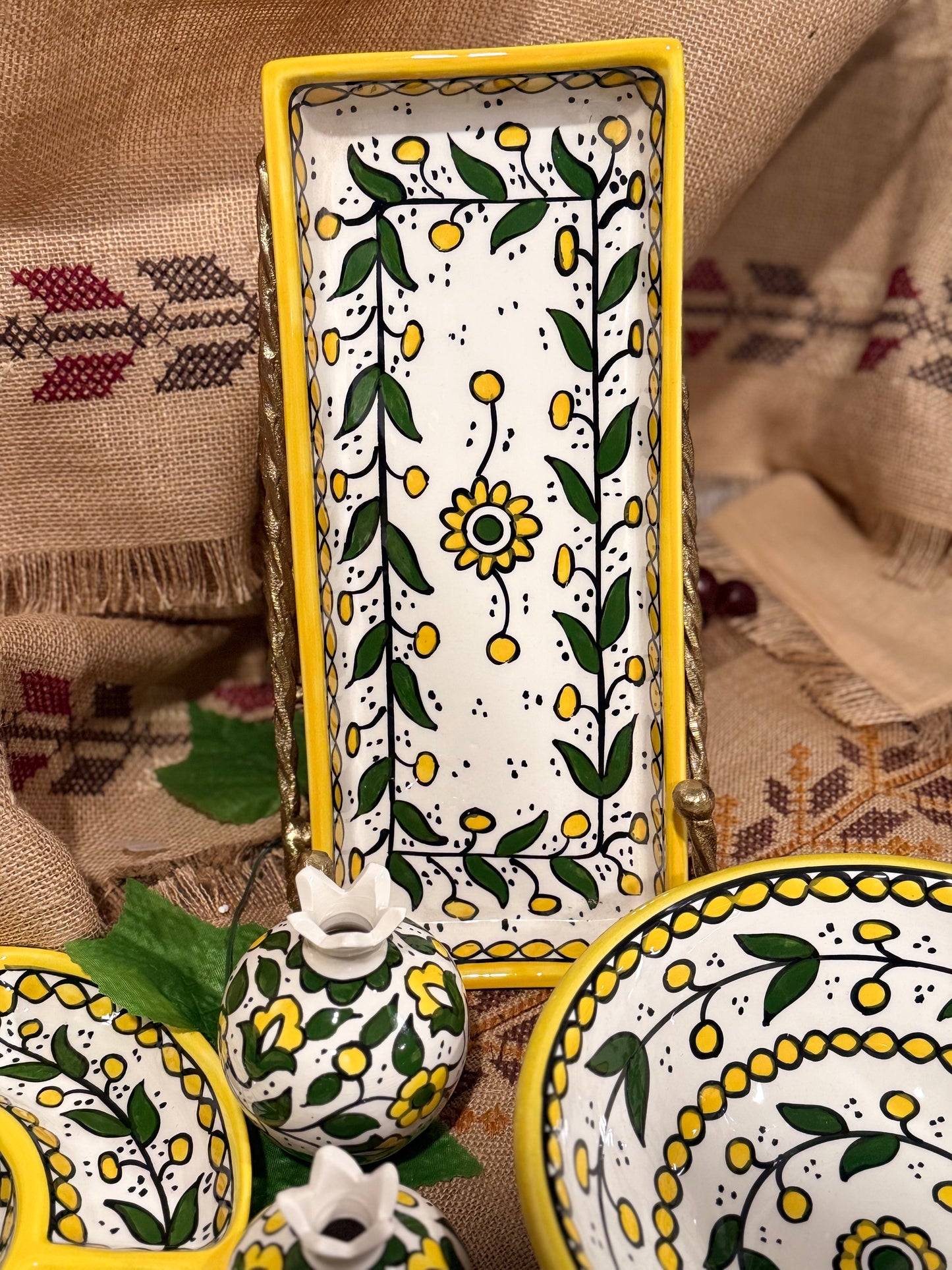 5-Piece Lemon Blossom Serving Set